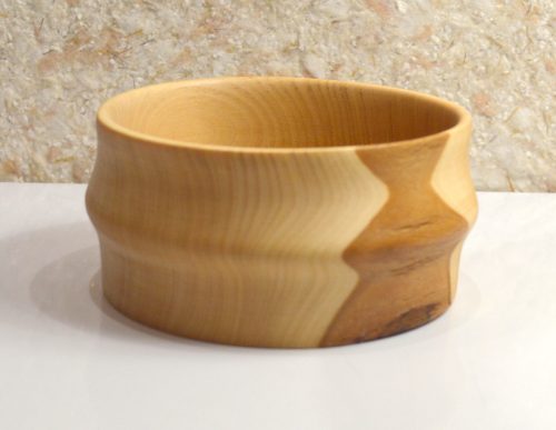 Чаша-вазочка из липы