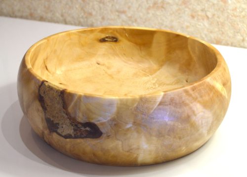 Большое блюдо из сувеля берёзы, 22 см