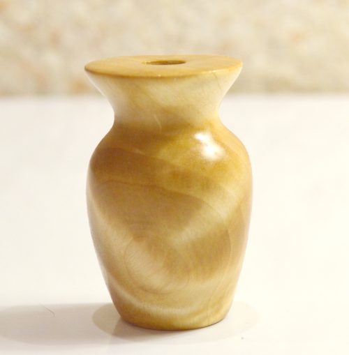 Деревянный магнитик из сувеля "Вазочка", 5 см