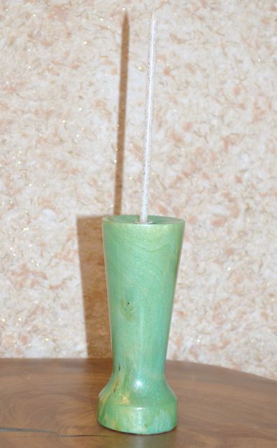 Бирюзовый подсвечник под малую свечу, 13 см