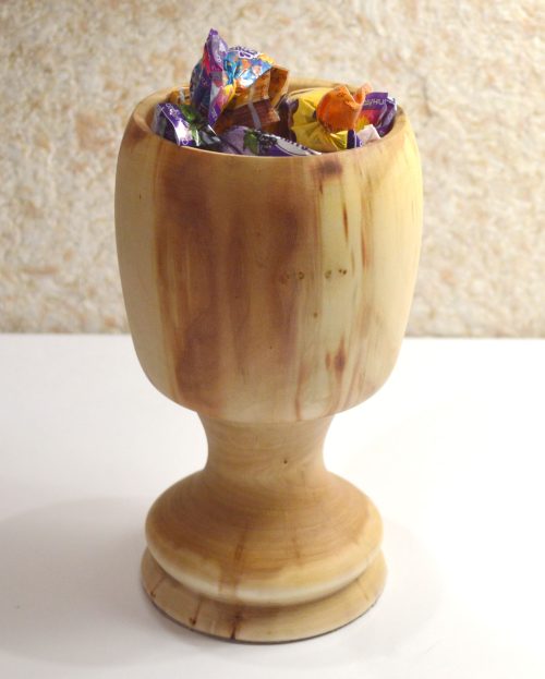 Ваза-конфетница из массива клёна