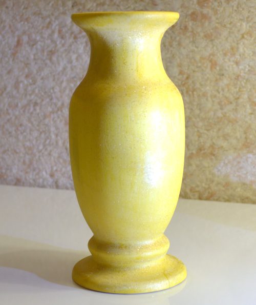 Ваза для сухоцветов, жёлтая, 19 см