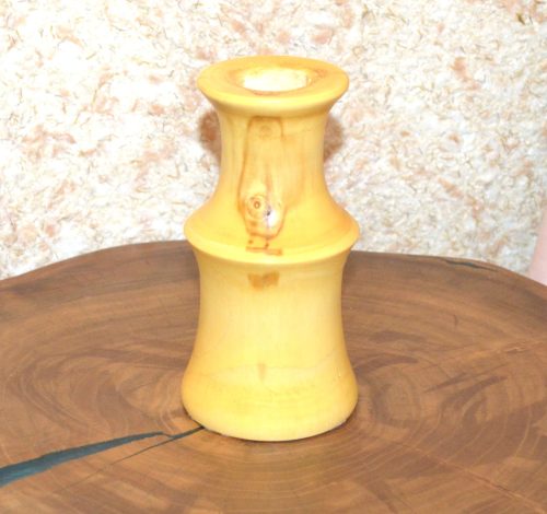 Деревянная ваза под сухоцветы, клён, лазурь