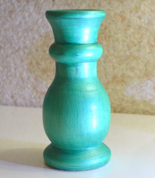 Ваза под сухоцветы, бирюзовая, 16 см