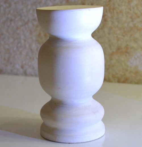 Белая ваза под сухоцветы, 13 см